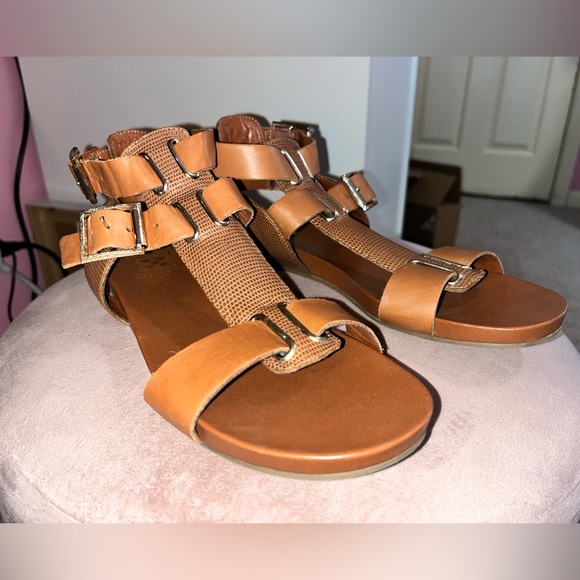 Vince Camuto Shoes - Vince Camuto Women's Brown Leather Sandals